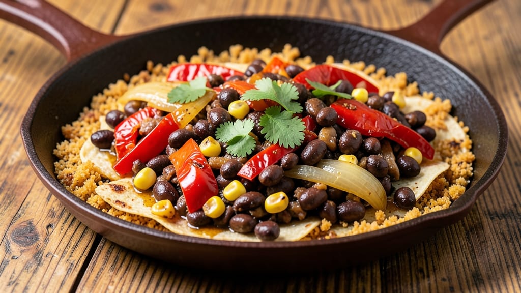 Bean Fajita Recipe: Charred Tortilla-Crusted Beans with Smoky Cumin Kick
