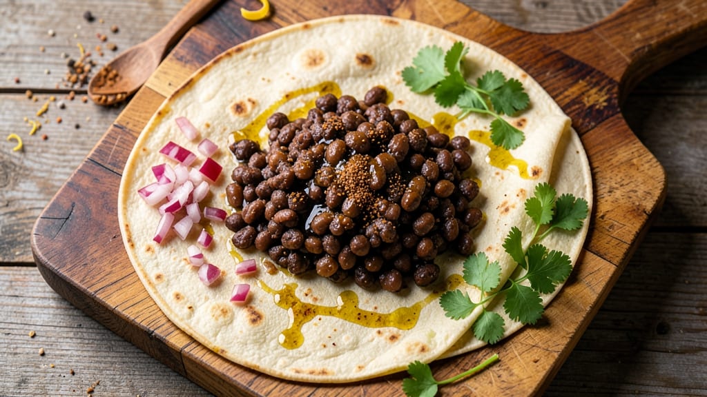 Black Bean Tortilla Wraps Recipe: Crispy Edges and Spiced Filling Fusion
